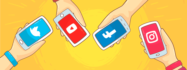 Redes sociais — passo 1